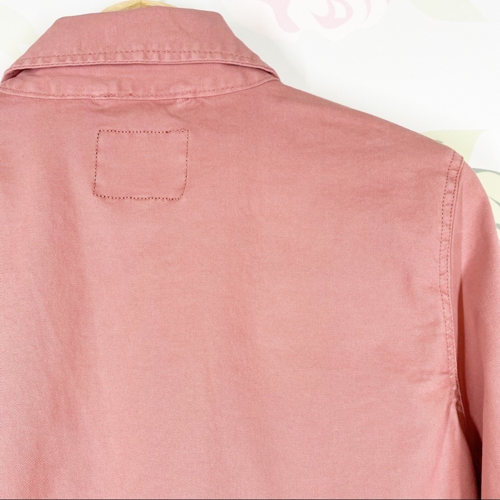 Sanctuary Clothing Salmon Pink Button Down Shirt Jacket Shacket S - Picture 6 of 10